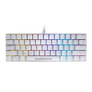 Teclado Mecanico K-Mex Spectra Fury KBL88, Rainbow, ABNT2, Switch Azul, Branco, KBW888U0002CB0X Teclado Mecanico K-Mex Spectra Fury KBL88, Rainbow, ABNT2, Switch Azul, Branco, KBW888U0002CB0X