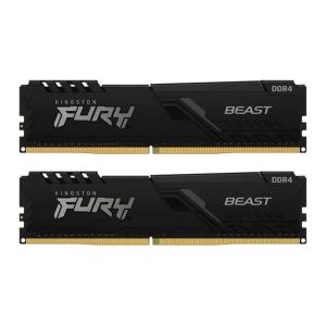 Memoria Kingston Fury Beast, 16GB (2x8GB), DDR4, 3600MHz, C17