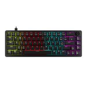 Teclado Mecanico Marvo Arma 67, Rainbow, Switch TNT Peach Linear, Preto, KG935 Teclado Mecanico Marvo Arma 67, Rainbow, Switch TNT Peach Linear, Preto, KG935