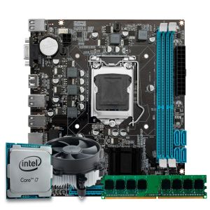 Pichau Kit, Intel Core i7-3770S, H61 DDR3, 8GB Pichau Kit, Intel Core i7-3770S, H61 DDR3, 8GB