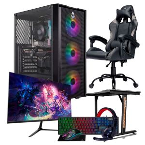 PC Gamer Completo Pichau, Intel i5-12400F, Radeon RX 9060 8GB, 16GB DDR4, SSD 480GB + Monitor + Kit Periféricos + Cadeira + Mesa PC Gamer Completo Pichau, Intel i5-12400F, Radeon RX 9060 8GB, 16GB DDR4, SSD 480GB + Monitor + Kit Periféricos + Cadeira + Mesa