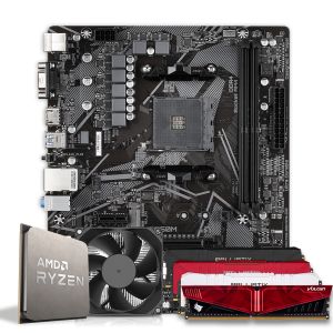 Pichau Kit upgrade, AMD Ryzen 5 5600X, B550M, 16GB DDR4, Cooler