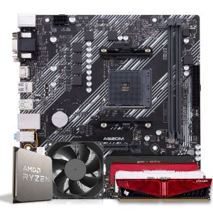 Pichau Kit upgrade, AMD Ryzen 5 5500, A320M DDR4, 16GB DDR4, Cooler