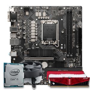 Pichau Kit upgrade, Intel i5-12400F, B660M DDR4, 8GB DDR4 Cooler