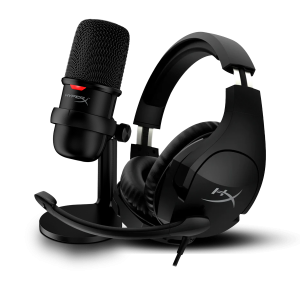HYPERX KIT GAMER 2X1 HEADSET GAMER HYPERX CLOUD STINGER S + MICROFONE HYPERX SOLOCAST, USB, PRETO