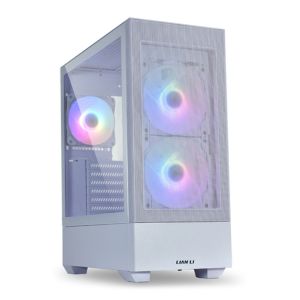 Gabinete Lian Li Lancool 205, ARGB, Mid-Tower, Lateral de Vidro, Com 3 Fan, Branco, LANCOOL-205-MESH-W-WHITE Gabinete Lian Li Lancool 205, ARGB, Mid-Tower, Lateral de Vidro, Com 3 Fan, Branco, LANCOOL-205-MESH-W-WHITE
