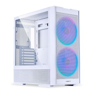 Gabinete Gamer Lian Li Lancool 206, ARGB, Mid-Tower, Lateral de Vidro, Com 2 Fans, Branco, LANCOOL-206RW Gabinete Gamer Lian Li Lancool 206, ARGB, Mid-Tower, Lateral de Vidro, Com 2 Fans, Branco, LANCOOL-206RW