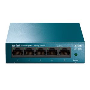 Switch TP-Link LiteWave Gigabit 5 Portas 10/100/1000 Mpbs, LS105G Switch TP-Link LiteWave Gigabit 5 Portas 10/100/1000 Mpbs, LS105G