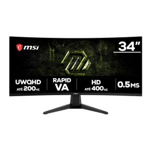 Monitor Gamer MSI MAG, 34 Pol, Rapid VA, UWQHD/HD, 200Hz/400Hz, Curvo, 0.5ms, Dual-Mode, HDMI/DP, MAG-346CQDF-E20 Monitor Gamer MSI MAG, 34 Pol, Rapid VA, UWQHD/HD, 200Hz/400Hz, Curvo, 0.5ms, Dual-Mode, HDMI/DP, MAG-346CQDF-E20