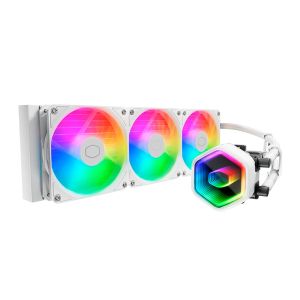 Water Cooler Cooler Master Masterliquid 360 Core II, ARGB, 360mm, Branco, MLW-D36M-A18PA-RW Water Cooler Cooler Master Masterliquid 360 Core II, ARGB, 360mm, Branco, MLW-D36M-A18PA-RW