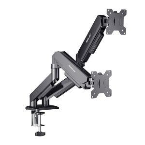 Suporte Articulado Para Dois Monitores Nbjohson GS-MRZ06, 13 Pol a 32 Pol, Preto, NB-GS-MRZ06-BK Suporte Articulado Para Dois Monitores Nbjohson GS-MRZ06, 13 Pol a 32 Pol, Preto, NB-GS-MRZ06-BK
