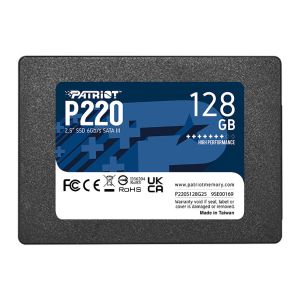 SSD Patriot P220, 128GB, 2.5, Sata III 6GB/s, Leitura 550MB/s, Gravacao 480MB/s, P220S128G25 SSD Patriot P220, 128GB, 2.5, Sata III 6GB/s, Leitura 550MB/s, Gravacao 480MB/s, P220S128G25