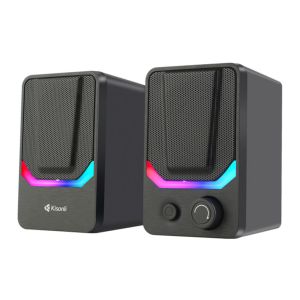 Caixa de Som Kisonli Pulseforge X31, 6W, P2/USB, Preta, RGB, PCF-X31-BK Caixa de Som Kisonli Pulseforge X31, 6W, P2/USB, Preta, RGB, PCF-X31-BK