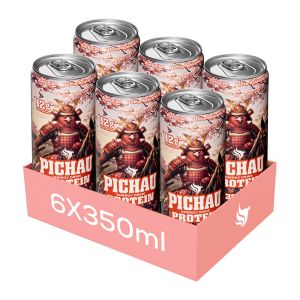 Pack Energetico Pichau Protein Black Cherry Zero, 350ml, Com 6 unidades Pack Energetico Pichau Protein Black Cherry Zero, 350ml, Com 6 unidades