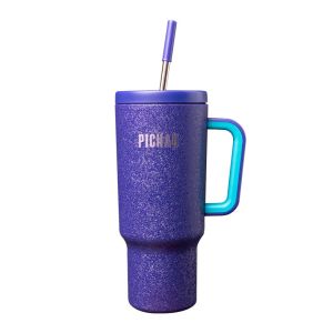 Copo Termico Pichau HR170, Com Canudo, 1.2L, Azul e Roxo, PG-HR170-BP01 Copo Termico Pichau HR170, Com Canudo, 1.2L, Azul e Roxo, PG-HR170-BP01