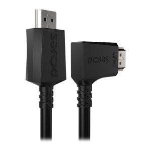 Cabo HDMI PCYes, Conector 90 Graus Horizontal, 2m, Preto, PH90H-2 Cabo HDMI PCYes, Conector 90 Graus Horizontal, 2m, Preto, PH90H-2