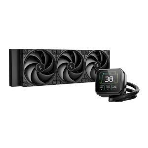 Water Cooler Deepcool Spartacus, RGB, 360mm, Com tela LCD, Preto, R-SPT360-BKDSMP-G-1 Water Cooler Deepcool Spartacus, RGB, 360mm, Com tela LCD, Preto, R-SPT360-BKDSMP-G-1