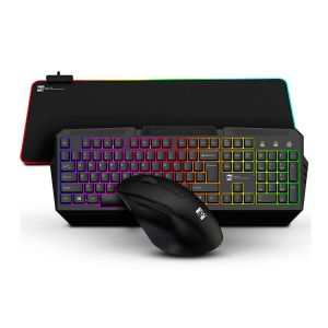 Kit R8 01, Teclado Gamer Rainbow USB, Mouse 1600DPI Wireless, Mousepad RGB 800x300x3mm, Preto, R8-KIT01 Kit R8 01, Teclado Gamer Rainbow USB, Mouse 1600DPI Wireless, Mousepad RGB 800x300x3mm, Preto, R8-KIT01