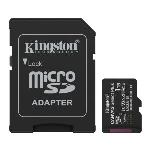 Cartao de Memoria Kingston Canvas Select Plus Gen3, 1TB, MicroSDXC, SDCS3-1TB Cartao de Memoria Kingston Canvas Select Plus Gen3, 1TB, MicroSDXC, SDCS3-1TB