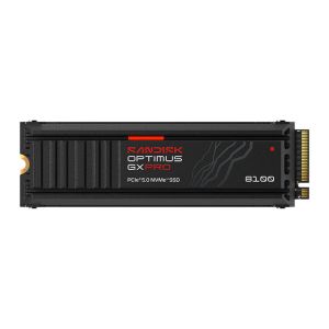 SSD Sandisk Optimus GX PRO 8100, 1TB, M.2 2280, PCIe NVMe, Leitura 14900 MB/s, Gravacao 11000 MB/s, Com Dissipador, SDSP82100TAH-000E0 SSD Sandisk Optimus GX PRO 8100, 1TB, M.2 2280, PCIe NVMe, Leitura 14900 MB/s, Gravacao 11000 MB/s, Com Dissipador, SDSP82100TAH-000E0