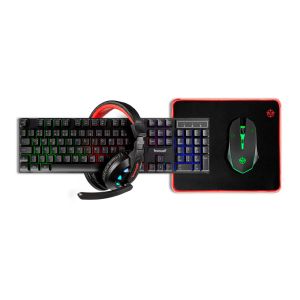 Combo Gamer TGT Ariete 4x1, Rainbow, Teclado ABNT, Mouse 1600DPI