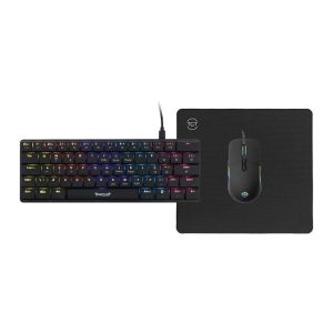 Kit TGT Pro 3x1, Rainbow, Teclado Mecanico ABNT2, Mouse 3600 DPI, Mousepad 200x180x3, TGT-KPRO-01-BK Kit TGT Pro 3x1, Rainbow, Teclado Mecanico ABNT2, Mouse 3600 DPI, Mousepad 200x180x3, TGT-KPRO-01-BK