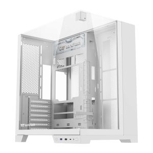 Gabinete Gamer Aigo Darkflash TH285 PLUS, ARGB, Mid-Tower, Lateral De Vidro, Com 8 Fans, Branco, TH285-PLUS-PC-CASE-WHITE Gabinete Gamer Aigo Darkflash TH285 PLUS, ARGB, Mid-Tower, Lateral De Vidro, Com 8 Fans, Branco, TH285-PLUS-PC-CASE-WHITE