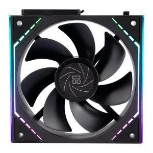 Ventoinha Thermalright TL-M12QR, ARGB, Reversa, 120mm, Preto, TL-M12QR Ventoinha Thermalright TL-M12QR, ARGB, Reversa, 120mm, Preto, TL-M12QR