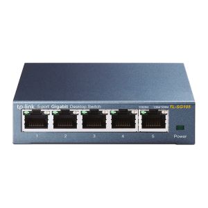 Switch TP-Link de mesa 5 portas de 10/100/1000Mbps, TL-SG105 Switch TP-Link de mesa 5 portas de 10/100/1000Mbps, TL-SG105