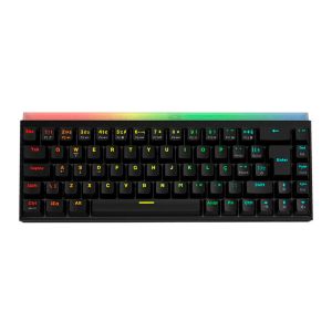 Teclado Mecanico PCYES Shiyan, 60%, RGB, ABNT2, Switch Blue, Preto, TPSHBVBL Teclado Mecanico PCYES Shiyan, 60%, RGB, ABNT2, Switch Blue, Preto, TPSHBVBL