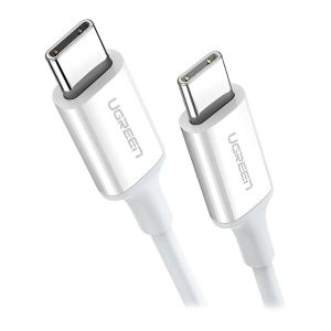 Cabo Tipo-C para Tipo-C UGREEN, 1M, Branco, UG-60518 Cabo Tipo-C para Tipo-C UGREEN, 1M, Branco, UG-60518