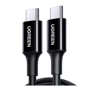 Cabo Tipo-C para Tipo-C UGREEN 2.0 Charging Cable 100W, 1m, Preto, UG-80371 Cabo Tipo-C para Tipo-C UGREEN 2.0 Charging Cable 100W, 1m, Preto, UG-80371