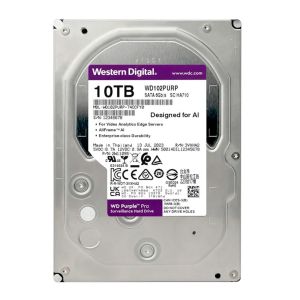 HD WD Purple Pro, 10TB, 3.5, 7200RPM, Sata III 6GB/s, Cache 512MB, WD102PURP HD WD Purple Pro, 10TB, 3.5, 7200RPM, Sata III 6GB/s, Cache 512MB, WD102PURP