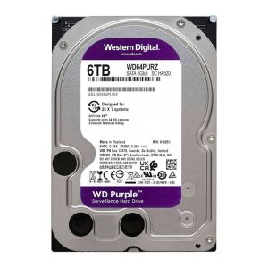 HD Western Digital WD Purple, 6TB, 3.5, 5400RPM, Sata III 6GB/s, Cache 256MB, WD64PURZ HD Western Digital WD Purple, 6TB, 3.5, 5400RPM, Sata III 6GB/s, Cache 256MB, WD64PURZ
