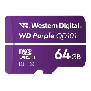 Cartao de Memoria WD Purple, 64GB, Micro SDXC, WDD064G1P0C Cartao de Memoria WD Purple, 64GB, Micro SDXC, WDD064G1P0C
