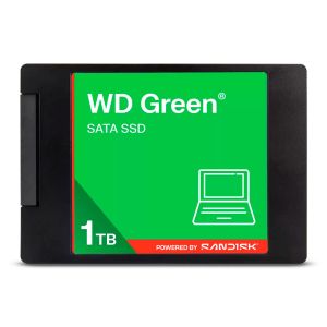 SSD WD Green, 1TB, 2.5, Sata III 6GB/s, Leitura 545MB/s, Gravacao 515MB/s, WDS100T5G0A SSD WD Green, 1TB, 2.5, Sata III 6GB/s, Leitura 545MB/s, Gravacao 515MB/s, WDS100T5G0A