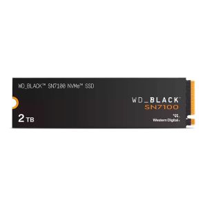 SSD WD Black SN7100, 2TB, M.2 2280, PCIe NVMe, Leitura 7250MB/s, Gravacao 6900MB/s, WDS200T4X0E SSD WD Black SN7100, 2TB, M.2 2280, PCIe NVMe, Leitura 7250MB/s, Gravacao 6900MB/s, WDS200T4X0E