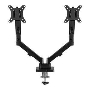 Suporte Articulado Para Dois Monitores Zinnia Nimbo 210, 13 Pol a 32 Pol, Pistão a Gás, USB 3.0 / USB-C, Preto, ZNO-USB210-BL01-V2 Suporte Articulado Para Dois Monitores Zinnia Nimbo 210, 13 Pol a 32 Pol, Pistão a Gás, USB 3.0 / USB-C, Preto, ZNO-USB210-BL01-V2