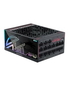 Fonte MSI MPG AI1600TS, 1600W, Full Modular, ATX 3.1, PCIe 5.1, 80 Plus Titanium, Preto, 306-7ZPUA19-CE0