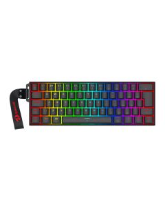 Teclado Magnetico Gamer Redragon Fizz, RGB, 60%, USB, Switch AmberMag Linear, Preto, K617RGB-MP-PT