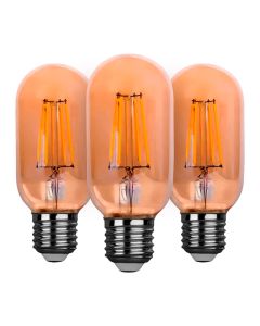 Kit 3 Lâmpadas de Filamento LED Flite T45 Vintage 4W E27 2200K