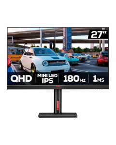Monitor Gamer Pichau Quantum, Mini LED, 27 Pol, IPS, QHD, 1ms, 180Hz, HDMI/DP, PG-QUTM01-BL01