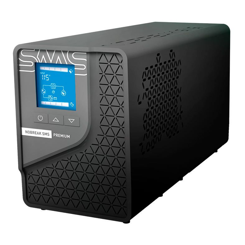 Nobreak SMS Premium, 700VA, Bivolt, Senoidal, WiFi, 6 Tomadas, Preto, 0029500