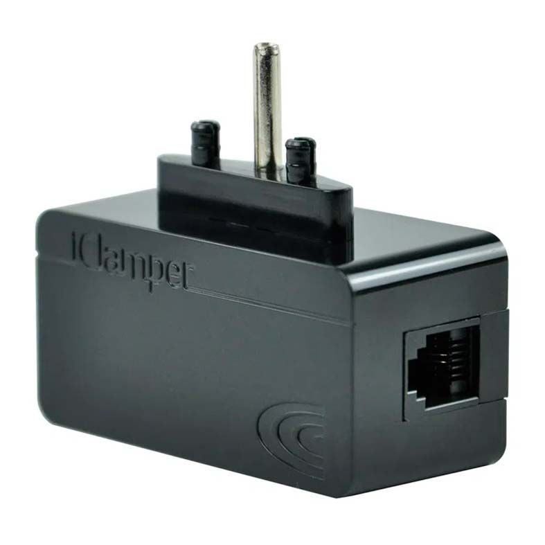 Protetor Eletrico DPS Clamper iClamper Tel + Cabo RJ11 Preto, 009906