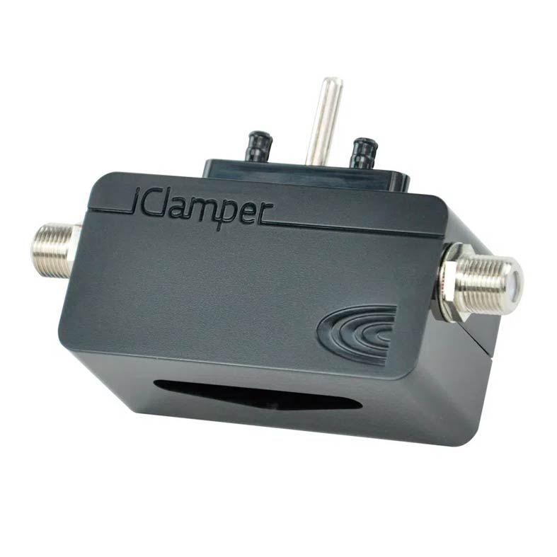 Protetor Eletrico DPS Clamper iClamper Cabo Proteção Coaxial Preto, 009908