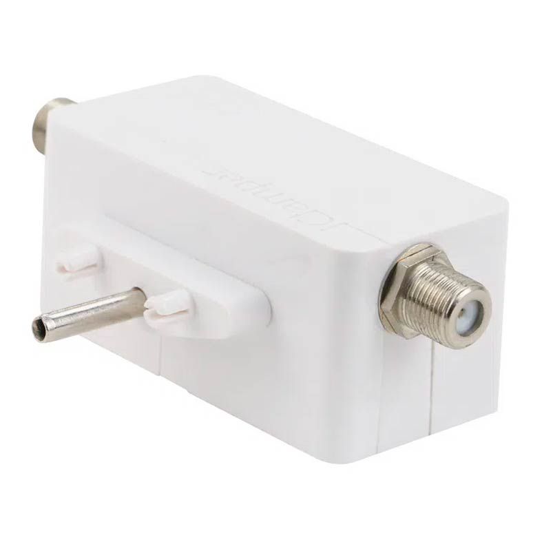 Protetor Eletrico DPS Clamper iClamper Cabo Proteção Coaxial Branco, 009909