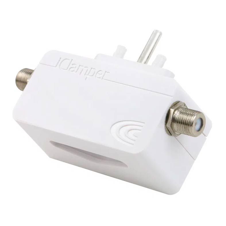 Protetor Eletrico DPS Clamper iClamper Cabo Proteção Coaxial Branco, 009909