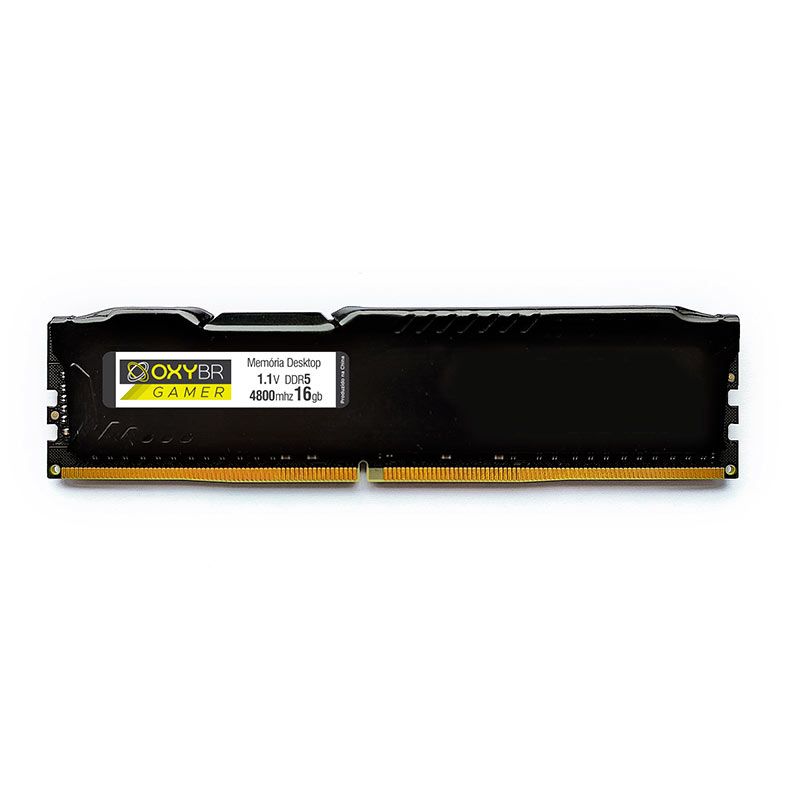 Memoria OXYBR, 16GB (1x16GB), DDR5, 4800MHz, C40, Preta, 01082