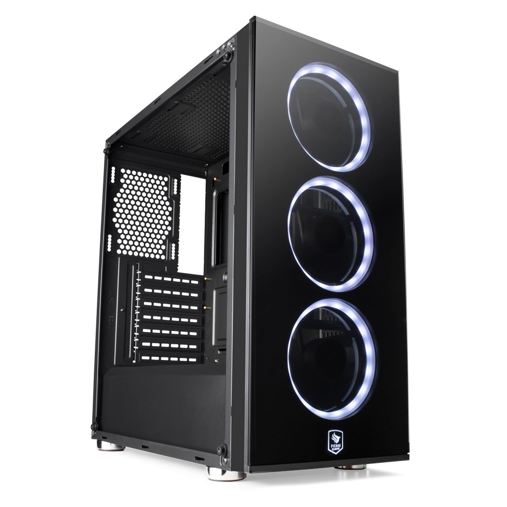 Pichau Kit Upgrade, Gabinete Pouter II Led Branco + Fonte Pichau Nidus 500W PG-5001-BR-OEM