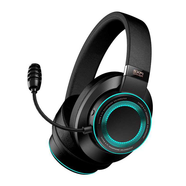 Headset Gamer Creative SXFI, RGB, Drivers 50mm, Preto, 06EF088000000